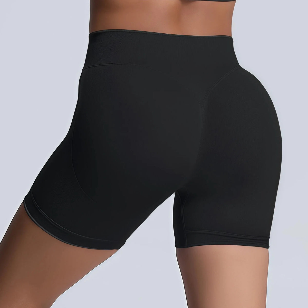 HISTELLO Gym Shorts 4.5" Women Fitness Sports Biker Shorts Low Waist Running Pants Workout Scrunch Butt Yoga Seamless Leggings - Matrix-studios.com