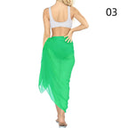 Summer Sexy Beach Skirts Women Beach Wear Chiffon Beach Wrap Skirt Towel Long Sarong Cover Up Sexy Bikini Scarf - Matrix Studios