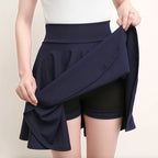 2025 Flared Skirts Women's Basic Shorts Skirt Fashion Versatile Black Casual Mini Skater Medium Pleated Fluffy Skirt Plus Size - Matrix-studios.com