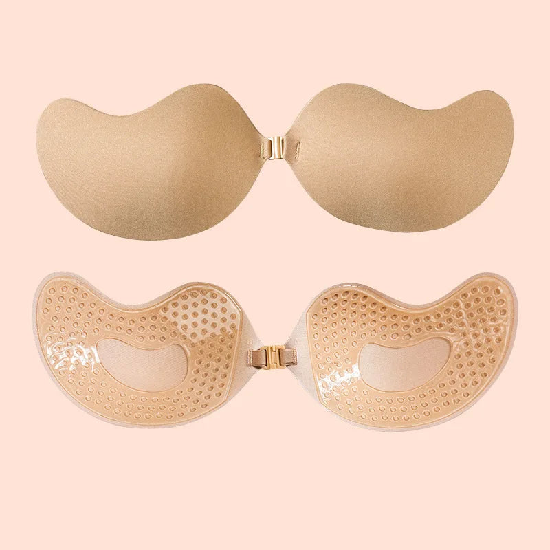 Invisible Strapless Adhesive Stick Bra Breast Tape Push Up Bras Women Lingerie Seamless Silicone Nipple Covers Bralette Pasties - Matrix Studios