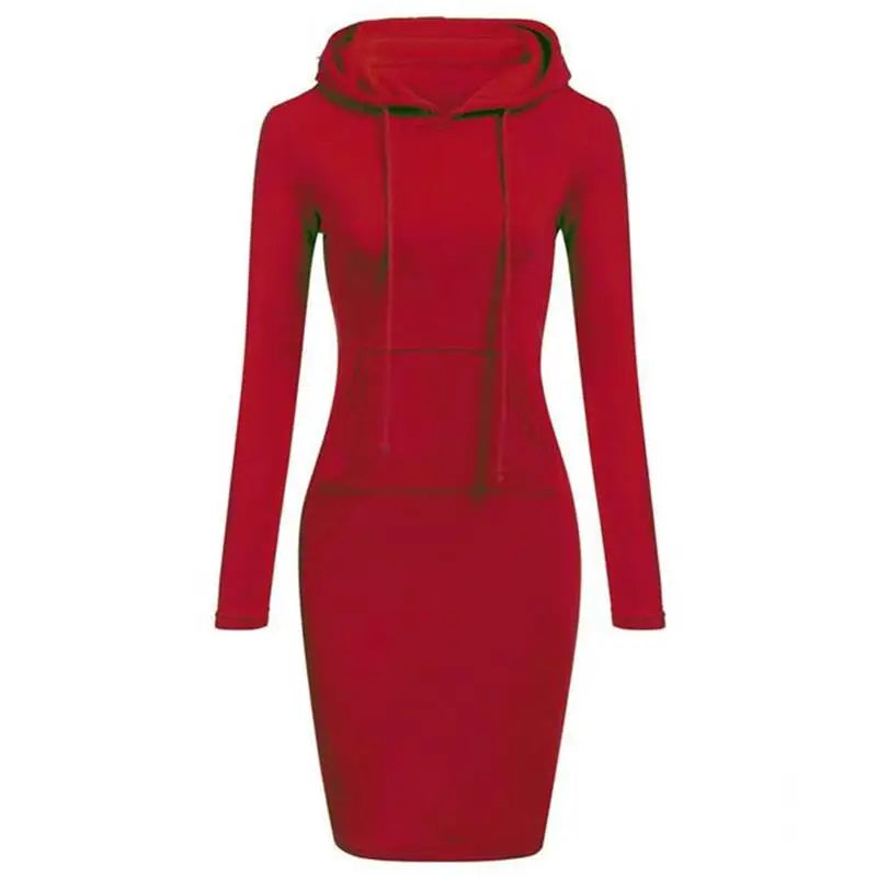Ladies Dress Autumn Women Hooded Dresses Hoodies Women Sweatshirts Women Hoodies Dress Tops Ladies Clothing - Matrix-studios.com