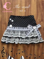 American Vintage Black White Piano Keys Skirts Y2k Slim Waist Ruched A-line Skirt Women 2026 Summer New Korea Style Chic Mujer - Matrix-studios.com