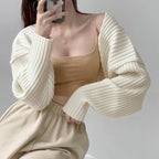 Open Front Solid Color WomenBolero Shrug Cardigan Cropped Casual Bolero for Everyday Date Nights Parties - Matrix Studios
