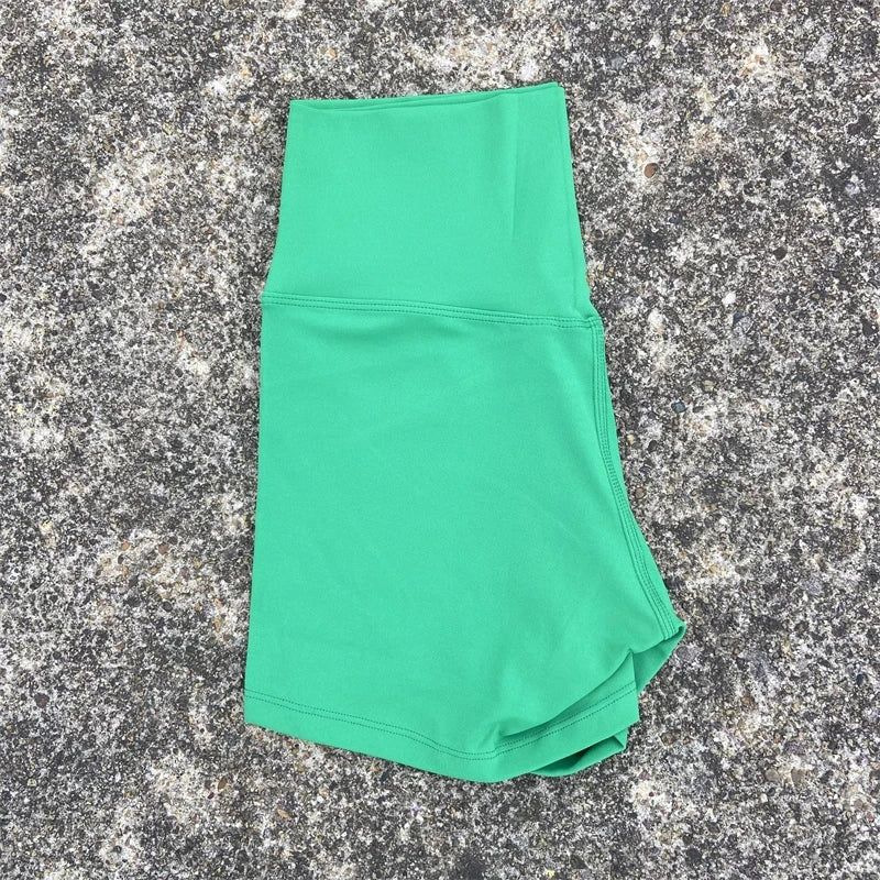 Sexy Solid Color Women Fitness Sport Short High Waist Athletic Yoga Short Leg Cycling Comprehensive Training Jogging Squat Proof - Matrix Studios