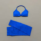 2Pcs HISTELLO Seamless Yoga Sports Set for Women Resistant Backless Bra Pilates Fitness Workout Running Leggings Gym Suit - Matrix-studios.com