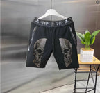 2025 Designer  Rhinestone  short Summer Luxurious Plein ali Hip Hop Male Brand Casual short pant
