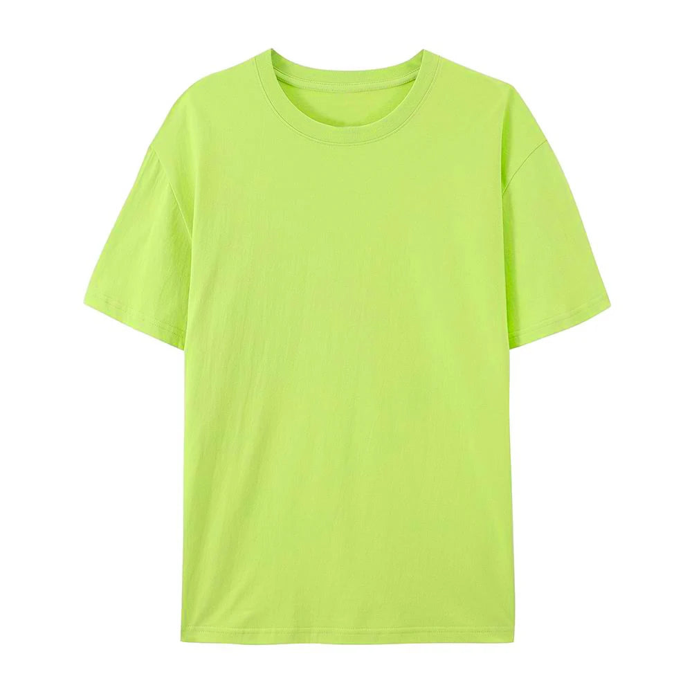 100% Cotton Solid T-shirts Women Sporty Short Sleeve Tees Fashion Casual White Black Clothing Loose O-Neck Female Summer Tops - Matrix-studios.com
