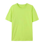 100% Cotton Solid T-shirts Women Sporty Short Sleeve Tees Fashion Casual White Black Clothing Loose O-Neck Female Summer Tops - Matrix-studios.com