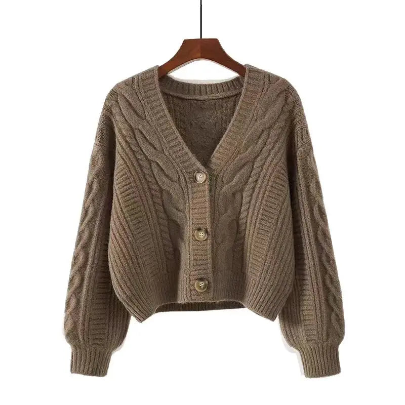 Autumn Winter Fashion Cardigan Sweater Women Knitted Coats Female Solid Long Sleeve Casual Knit Jacket Cardigans Tops Knitwear - Matrix Studios