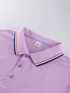 Stripe Solid Color Polo Shirts Sport All-Match Women Short Sleeve Collar Y2K Street T-Shirts  Summer Comfortable Woman Tops - Matrix-studios.com
