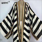 WINYI Fashion Kimono Print Coat Long Sleeve Cardigan Abaya Muslim Woman Cover Up Boho Dress Kaftan Abaya Dubai Luxury Caftan - Matrix-studios.com