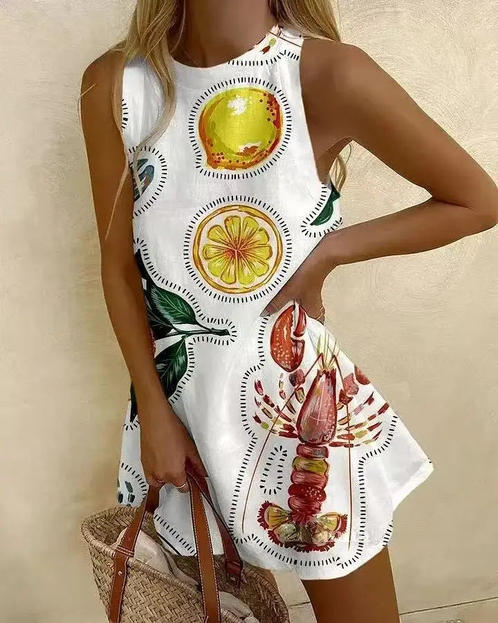 Beach Swimming Suit Dress Woman 2026 Short Cover Up Bikini Tunic Playa Ocean Casual Shirt Sleeveless Clothes Multiple Colors Sea - Matrix Studios