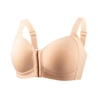 FallSweet Women's Front Closure Bra Plus Size Wireless Bralette Thin Cup Comfortable Underwear Mom Lingerie Seamless Brassiere - Matrix Studios