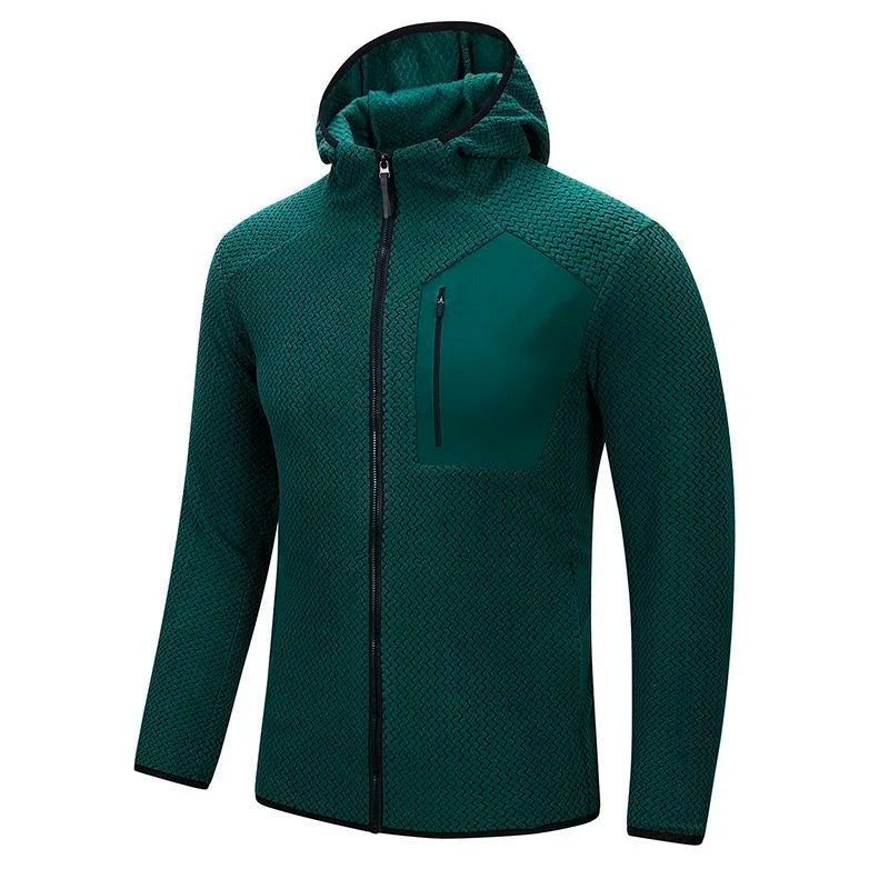 Autumn and Spring New Fashion Trend Pure Color Warm Hooded Sweatshirt Men's Casual Loose Sports High Quality Plus Size Top L-6XL - Matrix Studios
