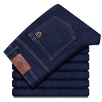 2026 New Style Business Men's Jeans Casual Straight Stretch Fashion Classic Blue Black Work Pant Denim Trousers Male Clothing - Matrix Studios