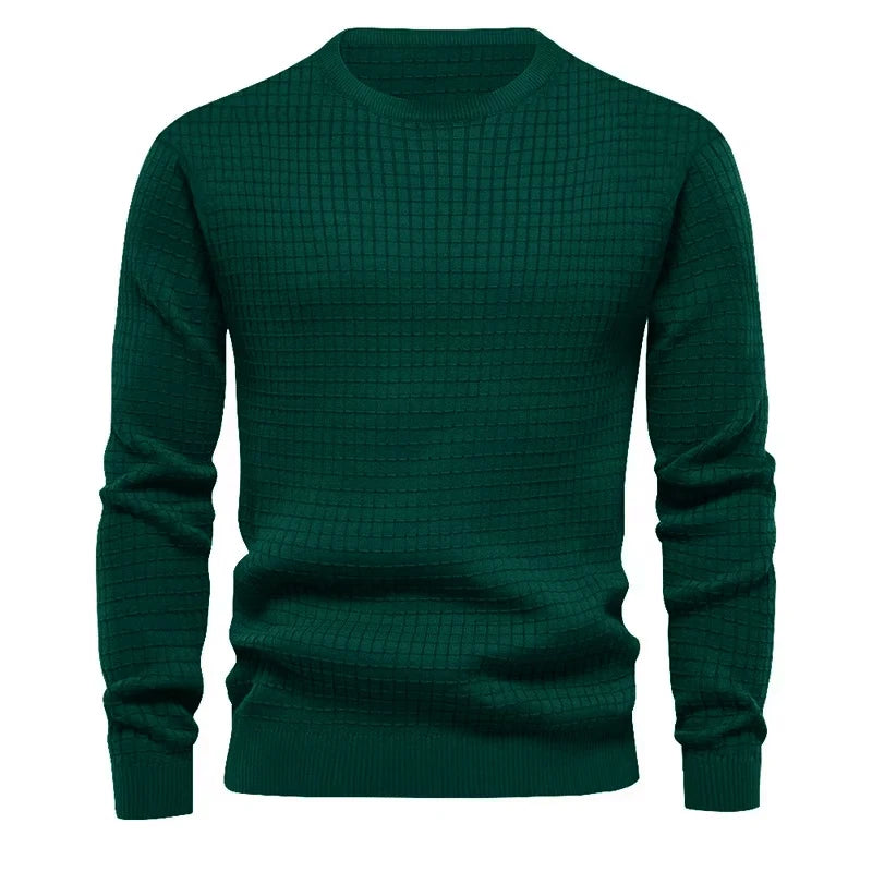 New Men's Crew Neck Sweatshirts Solid Color Large Sweatwear Spring Outdoor Jogging Tops - Matrix Studios