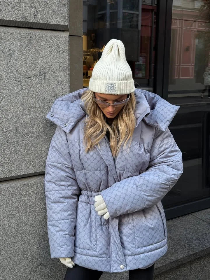 Cotton Ski Women's Winter Jumpsuit Sets Zipper Loose Jacket Straight Pants Suits Skiwear Snow Commute Street Outdoors Romper - Matrix Studios