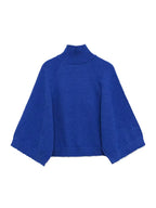 NLZGMSJ Casual Knitted Women Loose Sweater Autumn Long Sleeve Half High Collar Oversize Pullovers Female Warm Sweater Y2K - Matrix Studios