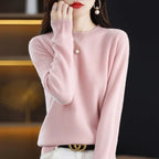 Women Sweater O-neck Autumn Winter Basic Pullover Warm Casual Pulls Jumpers Korean Long-sleeved Solid Knitwear Bottoming Shirt - Matrix-studios.com