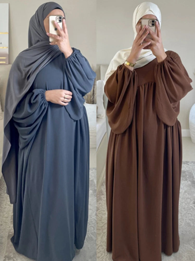 Eid Plain Modest Khimar Abaya Dubai 2024 Muslim Islam Arabic Palestine Abayas For Women Kaftan Dress Caftan Robe Femme Musulmane - Matrix-studios.com