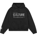 Vintage Men Monogrammed Applique Print Style Y2k Slouchy Loose New Fashion Couple Hoodie Tracksuit Streetwear Street in Winter - Matrix Studios