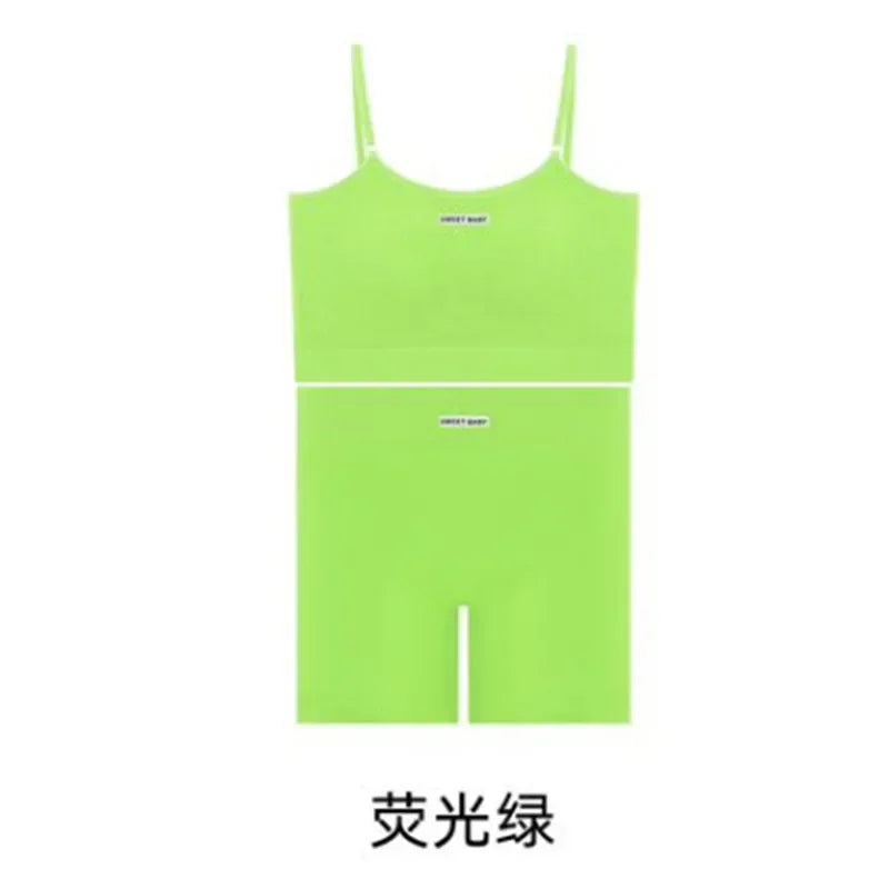Women Seamless Yoga Sets Summer Fitness Workout Suits Sport Bra High Waist Leggings Sexy Outfits 2024 Female Casual Sportswear - Matrix-studios.com