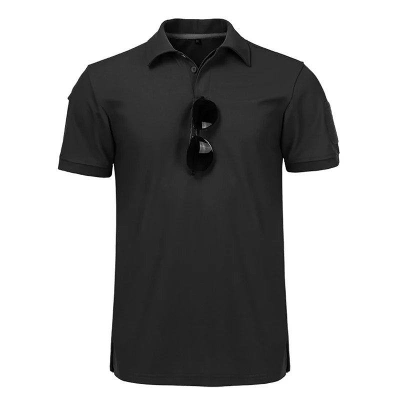 Men's Summer Quick Dry Short Sleeve Tactical T-shirt Sport Short Sleeve Breathable Workwear Running Hiking Casual Short Sleeve - Matrix Studios