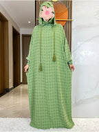 Latest Ramadan Soft Cotton Prayer Abaya Double Hats Dubai Turkey Islam Prayer Clothes Fabric Dresses Islam Women Dress Kaftan - Matrix-studios.com