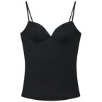 HXAO Burgundy Slip Top Women Summer Sexy Corset Tanks & Camis Fashion Sleeveless Backless Bra Top Chic Elegant Bustier Camisole - Matrix-studios.com