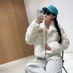 Fancy Rani Natural Fur Coat Women Winter Jacket Real Leather And Fur Short Women's Clothing Female Outerwears With 2024 Black - Matrix Studios