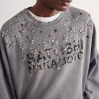 SATOSHI NAKAMOTO 26SS CRYSTAL CASTLE CREWNECK Sweatshirts Men Women High Quality Hooded - Matrix-studios.com