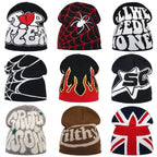 Y2K Letter Knitted Winter Autumn Beanie Cap Men Women Kanye Beanies Gorras Hombre Top Warm Skiing Hat Ear Hats Hip Hop Skullcap - Matrix-studios.com