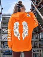 Beautiful Angel Wings Printed Hoodies Women Warm Comfortable Casual Hoodie Fashion Classic Hoody Loose Original Basic Clothes - Matrix Studios