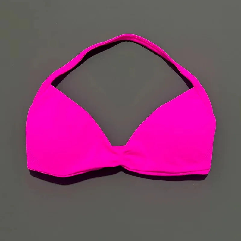 HISTELLO Sports Bra Push Up Strappy Sexy Open Back Gym Crop Top Removable Cups Women Workout Clothing Gym Top Halter Sport Bra - Matrix Studios
