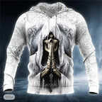 2023 New Men's Skull Hoodie Sweatshirts 3D print Head Pattern Hooded Pullover Autumn Fashion Casual Sweatshirt - Matrix Studios