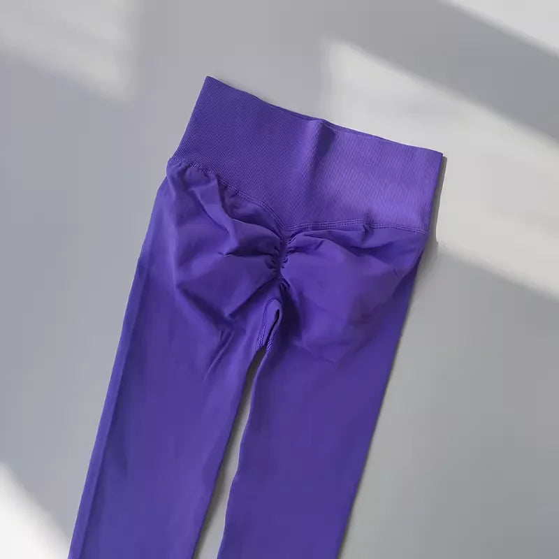 High Waist Yoga Leggings Women Seamless Push Up Sport Leggings Fitness Running Hip Lift Yoga Pants Highly Elastic Gym Leggings - Matrix-studios.com