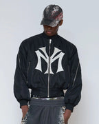 European and American Multi Zipper Design Cross-Border Men's and Women's Loose Letter Embroidery Pattern Fashionable Hoodie - Matrix Studios