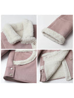 CHIC VEN Women Faux Leather Coat Single Breasted Loose Casual New Motorcycle Suit Suede Fur Jacket Female Top Autumn Winter 2025 - Matrix Studios