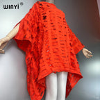 WINYI Original Denim Sexy Short Dress with Holes New Fashion Africa Womens Party Holiday Casual Maxi Beach Dress - Matrix Studios