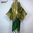 WINYI Fashion Kimono Print Coat Long Sleeve Cardigan Abaya Muslim Woman Cover Up Boho Dress Kaftan Abaya Dubai Luxury Caftan - Matrix-studios.com