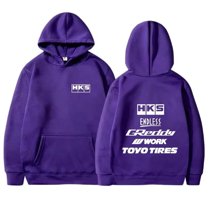 2025 Men Fashion Cool Hoodie Japan JDM Modified Car HKS ENDLESS Hoody Men Women Vintage Casual Sweatshirt Long Sleeve Pullovers - Matrix Studios