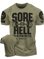 Summer New Adrenaline Power Workout Gym Men's Breathable Round Neck T-Shirt High-Quality Letter Printed Casual Top - Matrix Studios