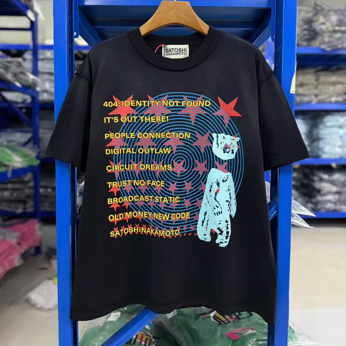 Satoshi Nakamoto T-shirt 26SS Destroyed Washed White Letter Print Vintage Ripped Short-Sleeved T Shirts Men Women Streetwear - Matrix-studios.com
