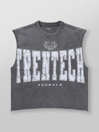 Chaozhou brand hot sales high street American retro washable old vest boys summer ins Chaozhou brand sports pure cotton sleevele - Matrix Studios