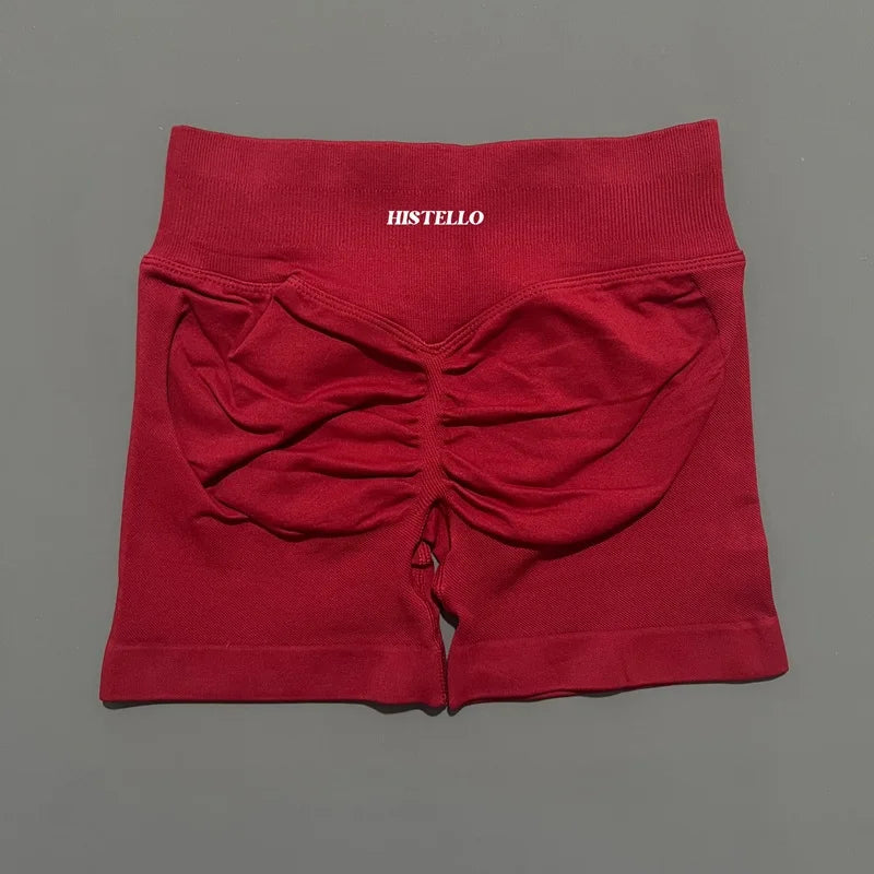 HISTELLO Impact Shorts Df Substitute High Waist Women Yoga Workout Shorts Seamless Leggings Stretch Fitness Gym Running Shorts - Matrix Studios