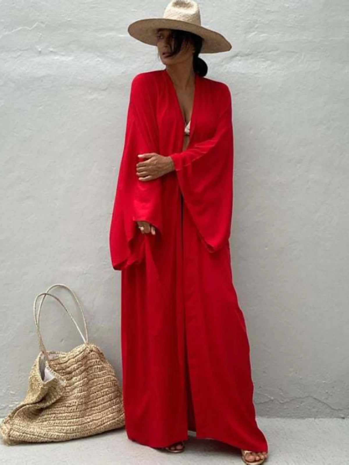 Kimonos for Women Boho Kimono Robe Beach Coverups Womens Beach Blouses Loose Kimono Open Front Kimono Cardigan Over Sized Kimon - Matrix Studios