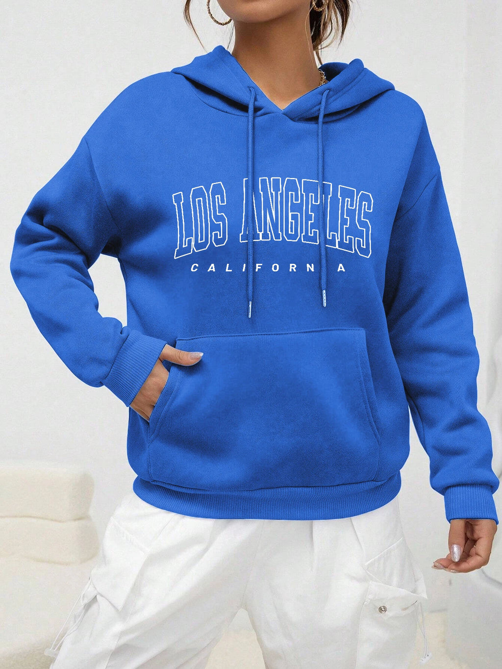 Los Angeles Art Letter Design Women Hoodies American Style Casual Hoody Autumn Hip Hop Female Hoodie Casual Fleece Clothing - Matrix Studios