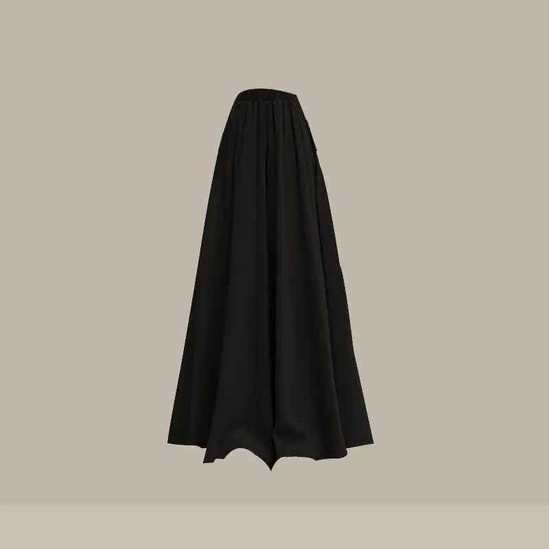 2025 Autumn/Winter New Korean Elegant In Matching Set Women's Fashion Knitted Cardigan Coat+Loose Skirt Pants Two Piece Suit - Matrix-studios.com