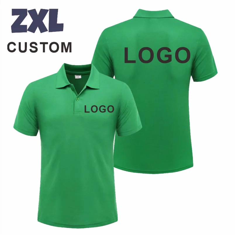 Customized Logo Breathable Polo Shirt Casual Company Group Clothing Lapel Short Sleeve Polo Shirts Work Clothes Print Embroidery - Matrix-studios.com