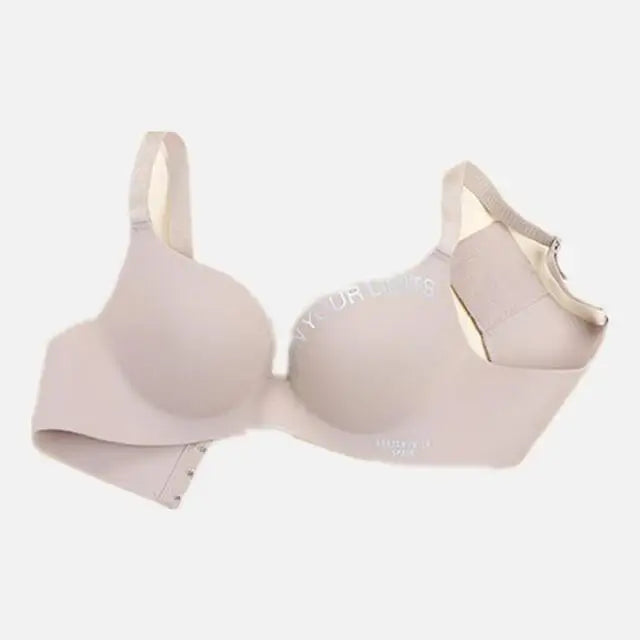 Simplicity Letters Printed Bra Sexy Deep V Thin Women's Lingerie Seamless Cup Surface Bralette No steel rings gather Brassiere 2027 - Matrix Studios